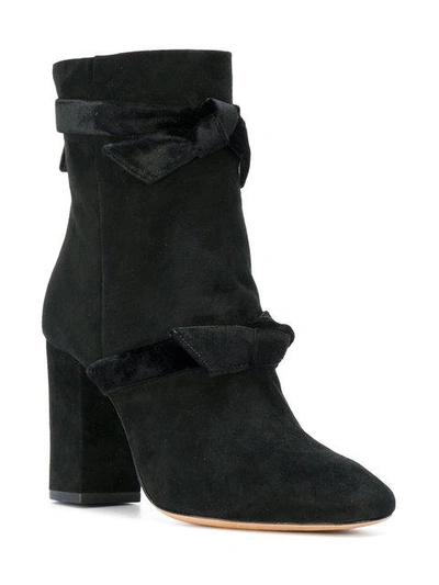 Shop Alexandre Birman Bow-detail Boots In Black