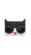 ALICE AND OLIVIA STACE FACE CAT CARD CASE