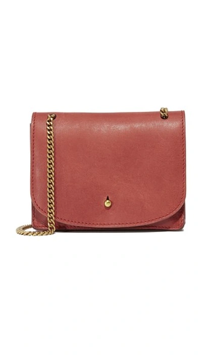 Madewell The Chain Cross Body Bag In Vintage Redwood