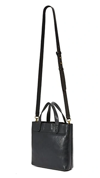 Shop Madewell The Small Transport Cross Body Bag In True Black