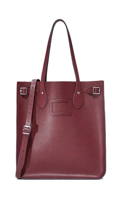 Cambridge Satchel North South Tote In Oxblood