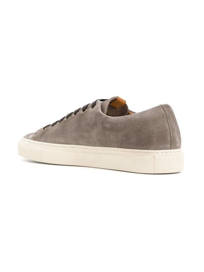 Shop Buttero Lace Up Trainers In Grey