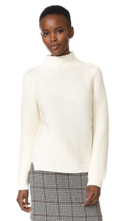 Apc Virgin Wool Seldovia Sweater In Blanc Casse