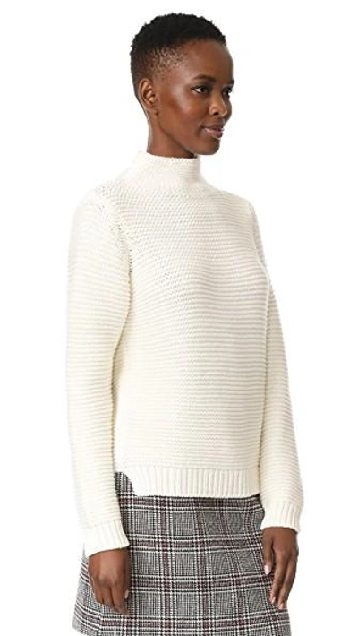 Shop Apc Seldovia Turtleneck Sweater In Blanc Casse
