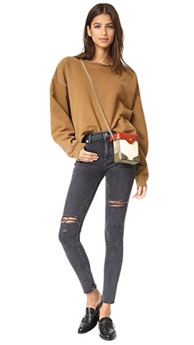 Shop Agolde Sophie High Rise Skinny Jeans In Renegade