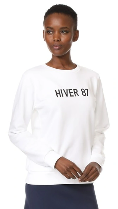 A.p.c. Hiver 1987 Archive Sweatshirt In Blanc