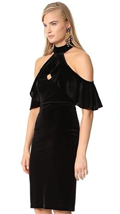 Shop Black Halo Lambert Dress In Black