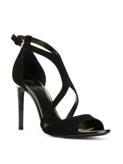 Shop Lanvin Strap Sandals - Black