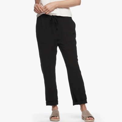 James Perse Double Layer Utility Pant In Black