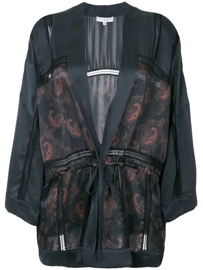 Iro Dafoe Silk Kimono In Black