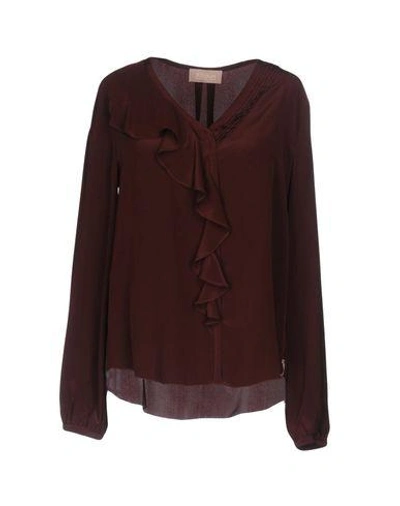 Shop 81 Hours Blouse In Maroon