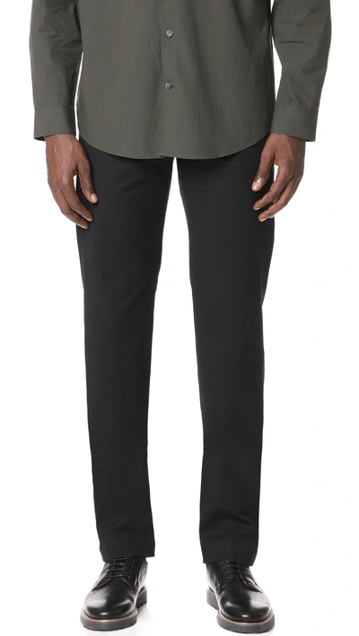 Theory Utility Modern Straight Leg Trousers In Black