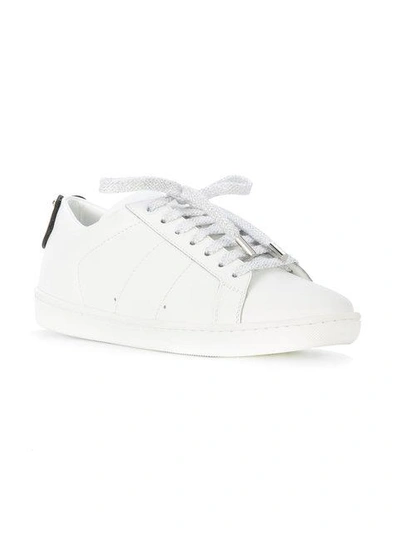 Shop Saint Laurent Signature Court Classic Sl/01 Lips Sneakers In White
