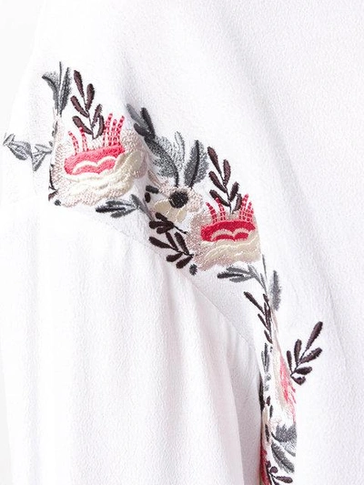 Shop Steffen Schraut Embroidered Blouse In White