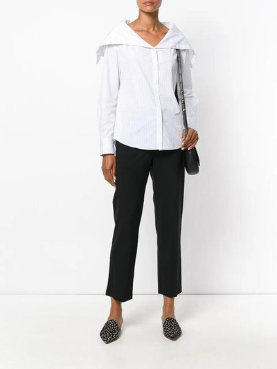 Shop Theory Cropped Suit Pants In Black