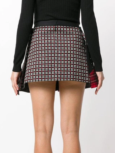 Shop Junya Watanabe Patchwork Mini Skirt In Black