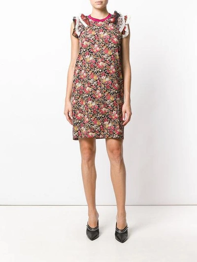 Shop Diesel Floral Print Dress - Multicolour