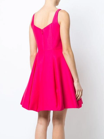 Shop Halston Heritage - Fitted Ruffled Dress
