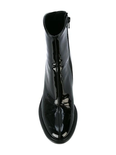 Shop A.f.vandevorst Slanted Heel Ankle Boots - Black