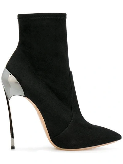 Shop Casadei Techno Blade Ankle Boots In Black