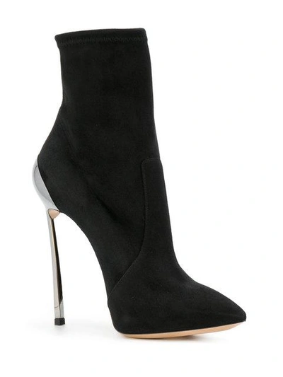 Shop Casadei Techno Blade Ankle Boots In Black