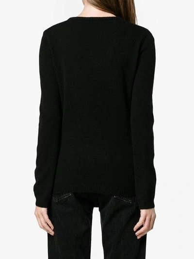 Shop Bella Freud Heroine Knitted Jumper  In Black