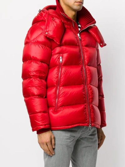 Shop Moncler Pascal Padded Jacket - Red