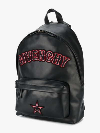Shop Givenchy Small Logo Applique Backpack In Black