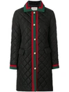 GUCCI quilted Web coat,473850ZJZ3612218215