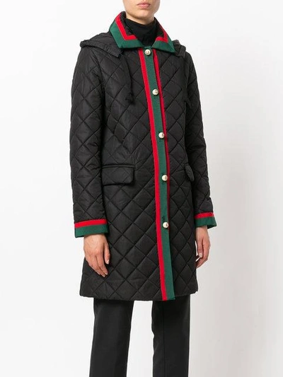 Shop Gucci Quilted Web Coat