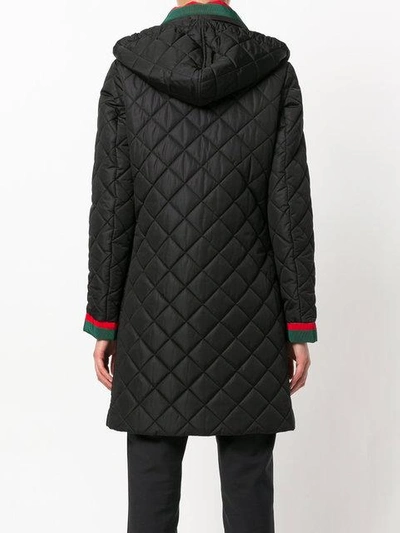 Shop Gucci Quilted Web Coat