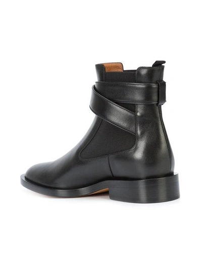 Shop Givenchy Shark Lock Ankle Boots In Black