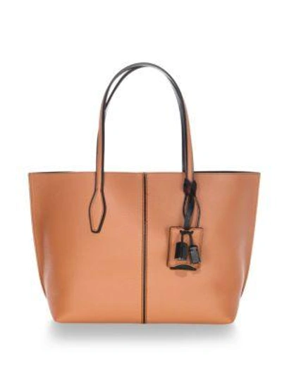 Tod's Joy Shadow Medium Shopping Bag In Tan