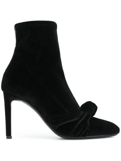 Shop Giuseppe Zanotti Ophelia Velvet Booties