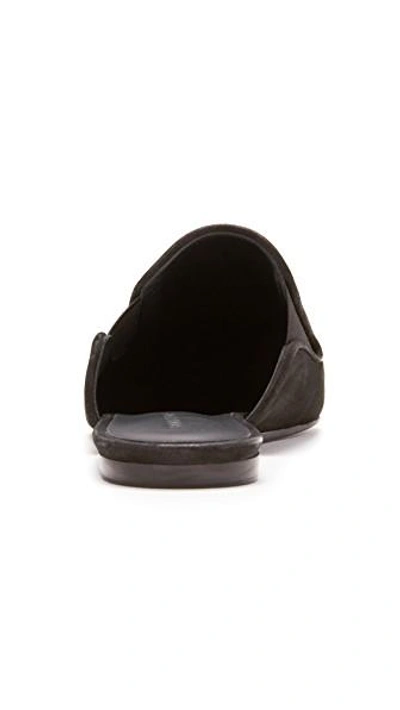 Shop Jenni Kayne Oiled Leather Mule Slide In Black