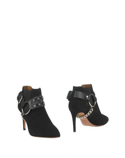 Shop Aquazzura Ankle Boots In Black