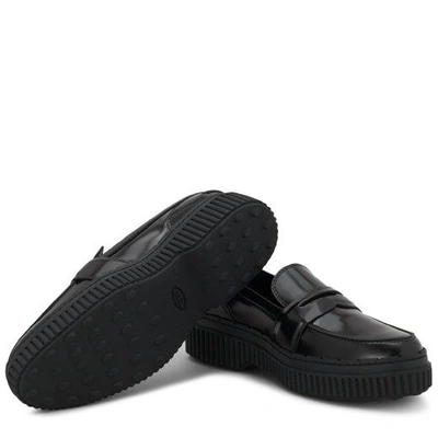 Shop Tod's Loafer In Leather In Black