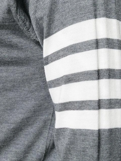 striped sleeve sweater