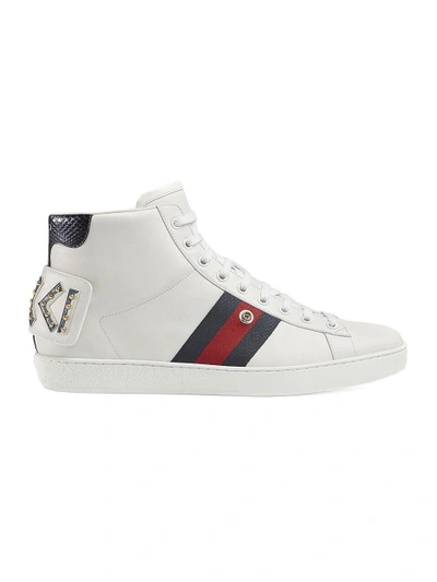 Shop Gucci Ace High-top With Removable Patches