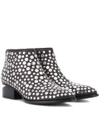 ALEXANDER WANG STUDDED LEATHER ANKLE BOOTS,P00259574