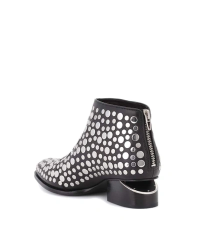 Shop Alexander Wang Studded Leather Ankle Boots In Black
