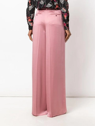 Shop Valentino Tied Palazzo Pants In Pink
