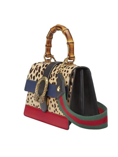 Shop Gucci Dionysus Leopard Print Top Handle Bag