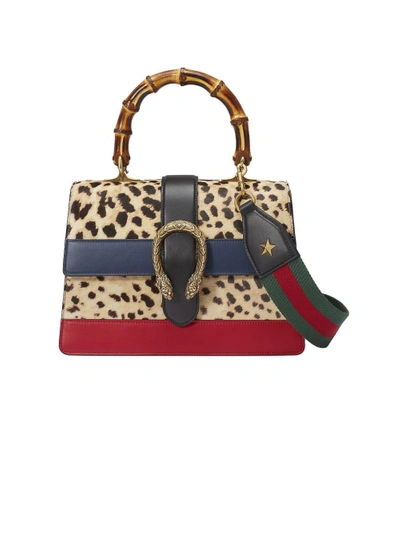 Shop Gucci Dionysus Leopard Print Top Handle Bag