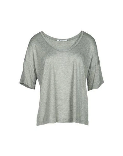 Shop Alexander Wang T T-shirts In Grey