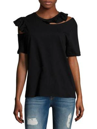 Maggie Marilyn Endless Possibilities Cutout Shoulder T-shirt In Black