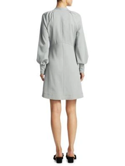 Shop See By Chloé Crepe Ribbon Mini Dress In Airy Grey