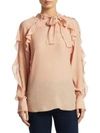 SEE BY CHLOÉ Tie Neck Ruffle Blouse