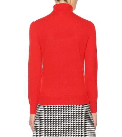 Shop Gucci Wool And Cashmere Turtleneck Sweater In Multicoloured