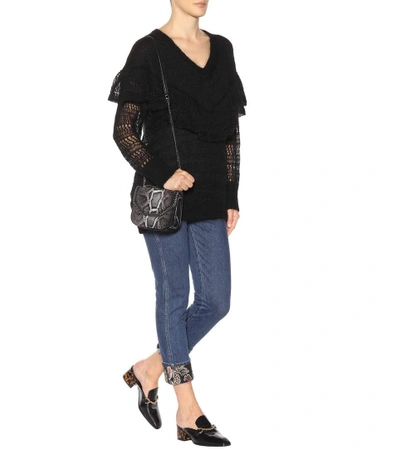 Shop Stella Mccartney Mohair-blend Sweater In Black